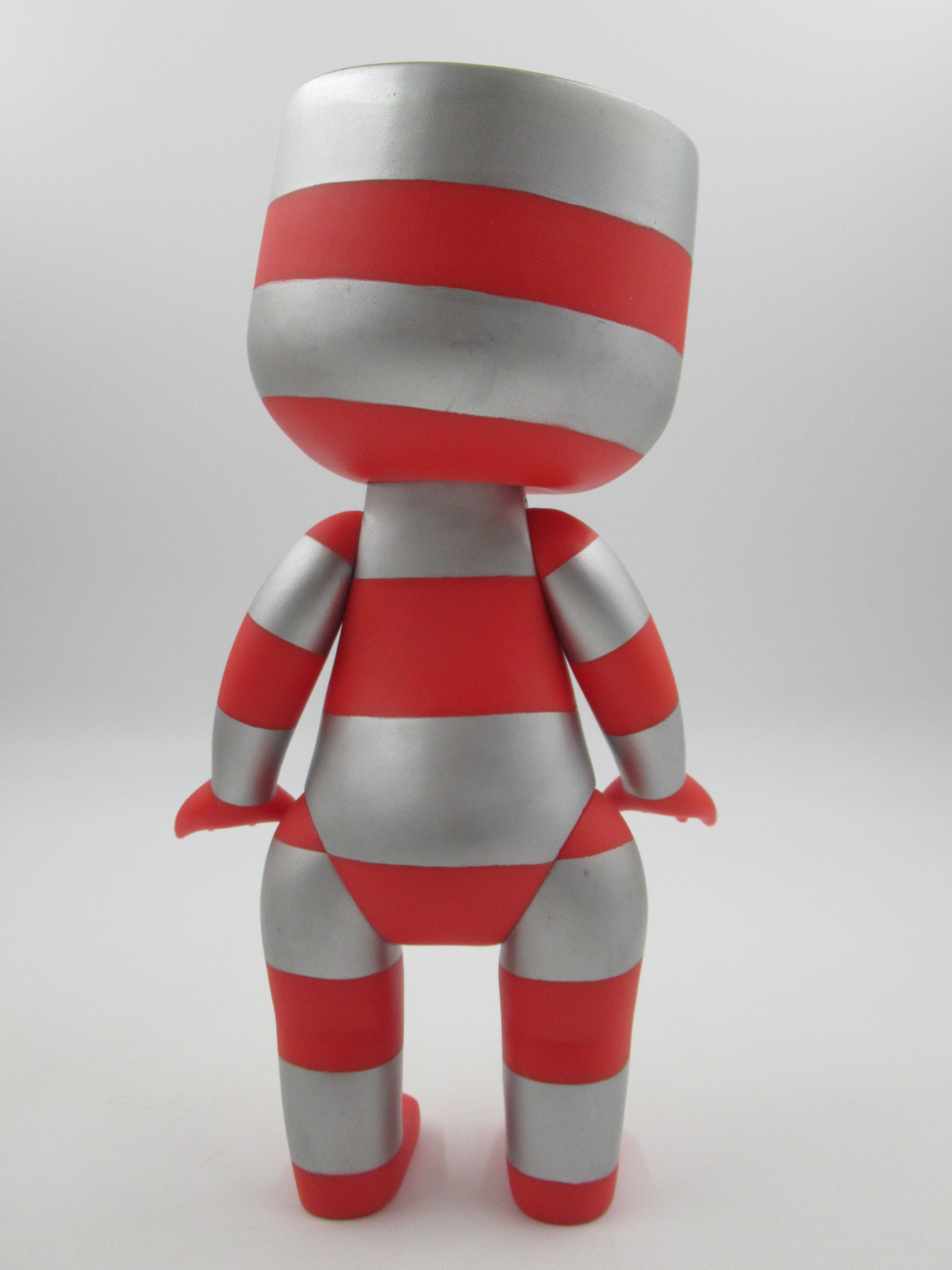 CALLI Alphabeast Red & Silver Vinyl Figure - Tim Biskup (2006) Designer Art Toy